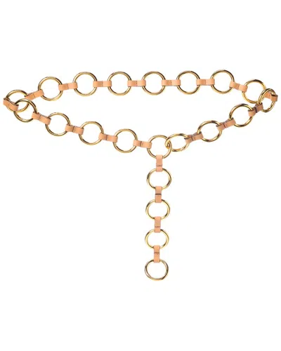 Michael Kors Marisa Metal & Leather Belt