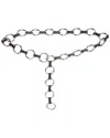 Michael Kors Collection Marisa Metal & Leather Belt In Metallic