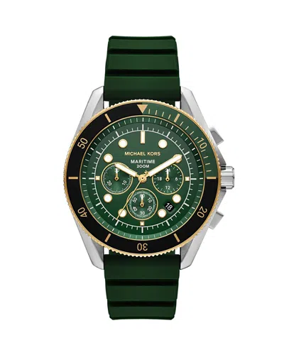 Michael Kors Maritime Chronograph, 45mm In Green/green