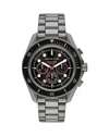Michael Kors Maritime Chronograph Gunmetal Stainless Steel Watch, 45mm In Black/black