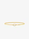 Michael Kors Marquise Stone Bangle In Gold