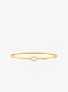 Michael Kors Marquise Stone Bangle In Gold