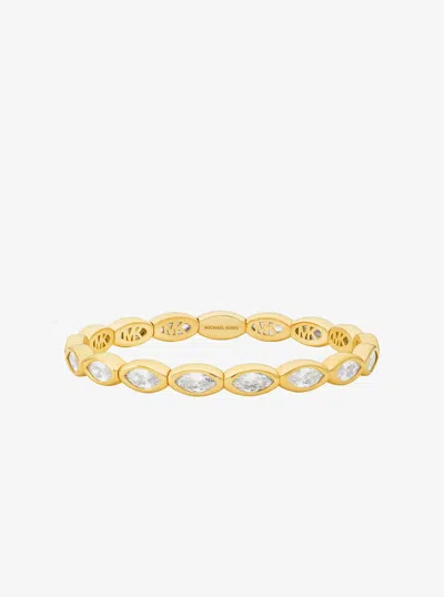 Michael Kors Marquise Stone Tennis Bracelet In Gold