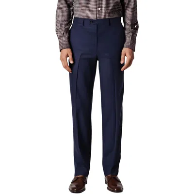 Michael Kors Marvin Mens Checkered Polyester Dress Pants In Blue