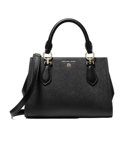 Michael Kors Marylin Calf-leather Tote Bag In Black