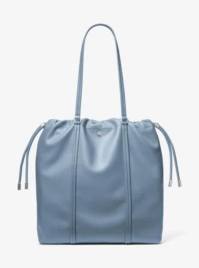 Michael Kors Matilda Large Cinch Tote Bag In Blue