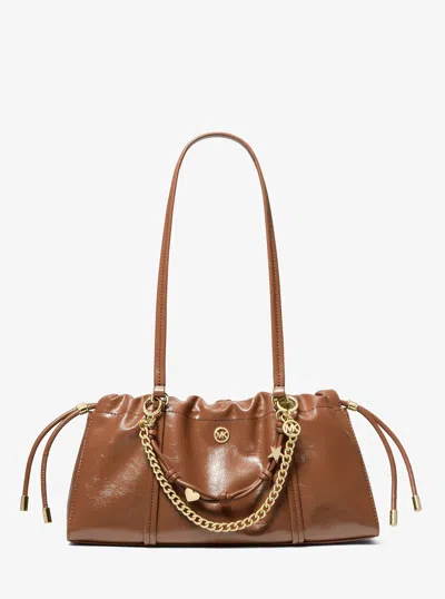 Michael Kors Matilda Small Cinched Shoulder Bag In Brown