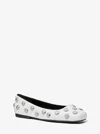 Michael Kors Matilda Studded Leather Ballet Flat In White