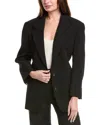 Michael Kors Mattie Wool Blazer In Black