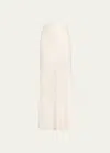 Shop Michael Kors Maxi Pull-on Bias Skirt In Ivory