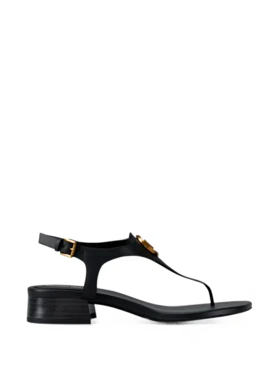 Michael Kors Mckenzie Logo-plaque Sandals In Multi