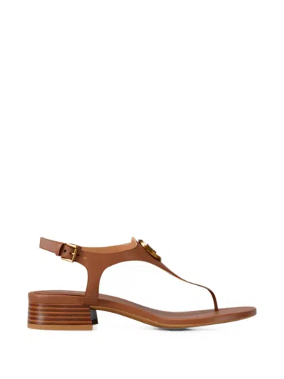 Michael Kors Mckenzie Logo-plaque Sandals In Multi