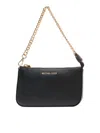 Michael Kors Chain Strap Jet Set Clutch In Black