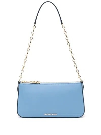 Michael Kors Md Chain Pouchette In Blue