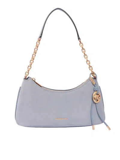 Michael Kors Md Chain Pouchette In Blue