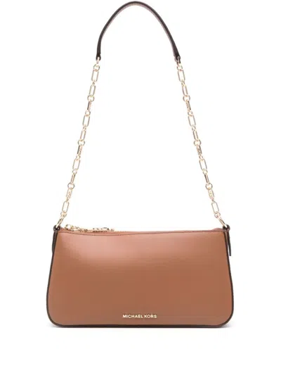 Michael Kors Md Chain Pouchette In Brown