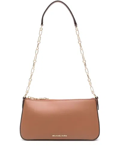 Michael Kors Md Chain Pouchette In Brown