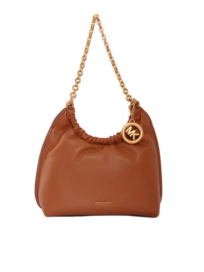 Michael Kors Md Cinch Pouchette In Brown