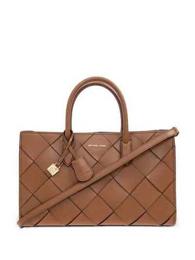 Michael Kors Md Ew Satchel In Brown