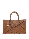 Michael Kors Md Ew Satchel In Brown