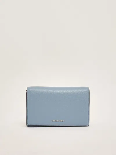 Michael Kors Md Flap Chn Xbody Clutch In Blue