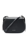 Michael Kors Md Flap Messenger In Black
