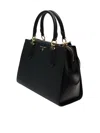 Michael Kors Medium Saffiano Leather Tote Bag In Black