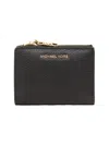 Michael Kors Md Snap Coin Billfold In Black