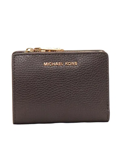 Michael Kors Md Snap Coin Billfold In Brown