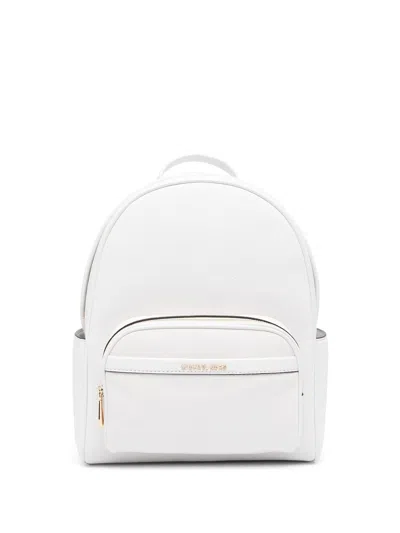 Michael Kors Medium Bex Backpack In Pebbled Leather In Optic White