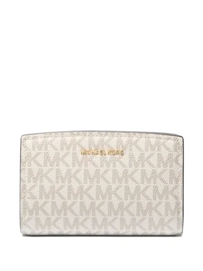 Michael Kors Medium Bryant Logo Wallet In Neutral