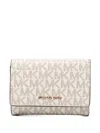 Michael Kors Medium Bryant Signature Logo Wallet In Neutral