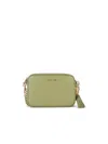 Michael Kors Medium 'camera' Green Leather Bag In Green
