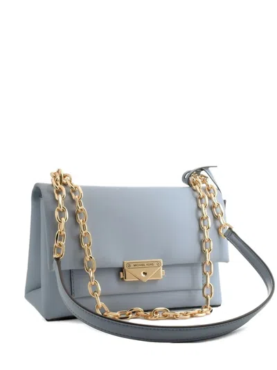 Michael Kors Medium Cece Shoulder Bag In Blue