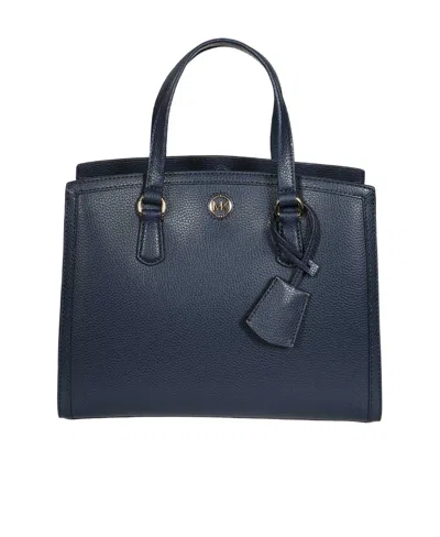 Michael Kors Medium Chantal Satchel Bag In Black