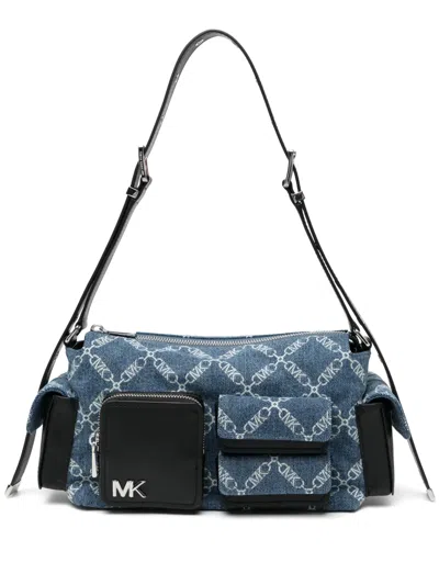 Michael Kors Medium Dakota Shoulder Bag In Blue