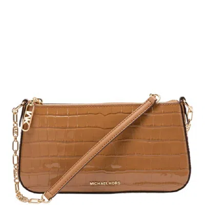 Michael Kors Medium Empire Crocodile Embossed Shoulder Bag In Pattern