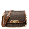 Michael Kors Medium Parker Messenger Bag In Brown
