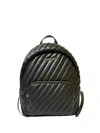 Michael Kors Medium Erin Quilted Backpack In Black