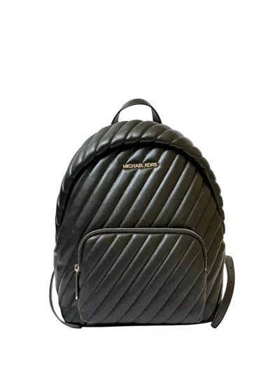 Michael Kors Medium Erin Quilted Backpack In Black