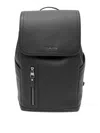 Michael Kors Medium Flap Hudson Backpack In Black