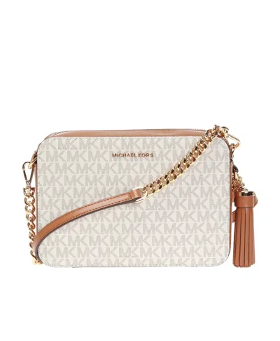 Michael Kors Medium Ginny Shoulder Bag In Brown