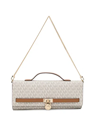 Michael Kors Medium Hamilton Tote Bag In White