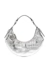 Michael Kors Medium Koa Shoulder Bag In Silver
