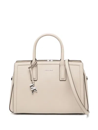 Michael Kors Medium Laila Satchel In Neutrals
