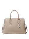 Michael Kors Medium Laila Top-handle Satchel Bag In Neutral