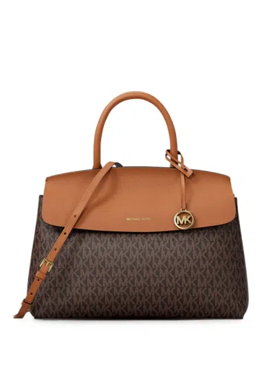 Michael Kors Medium Landry Satchel Bag In Brown