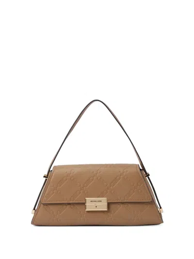 Michael Kors Medium Ludow Shoulder Bag In Neutrals