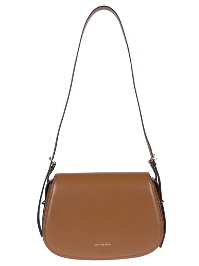 Michael Kors Medium Lydia Flap Messenger Bag In Brown