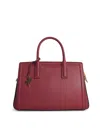 Michael Kors Medium Laila Mulberry Leather Handbag In Red